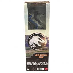 Mattel - Jurassic World Articulated Action Figure - VELOCIRAPTOR 'BLUE' (12 inch) HMF83 (Mint)