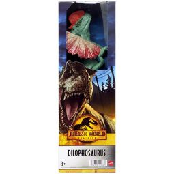 Mattel - Jurassic World Articulated Action Figure - DILOPHOSAURUS (12 inch) HMK80 (Mint)