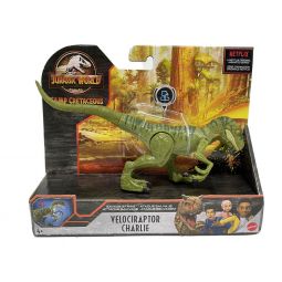 Mattel - Jurassic World Dinosaur Figure - Camp Cretaceous Savage Strike - VELOCIRAPTOR CHARLIE (Mint