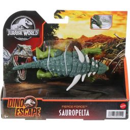 Mattel - Jurassic World Camp Cretaceous - Fierce Force Dino Escape Figure - SAUROPELTA (HBY67) (Mint
