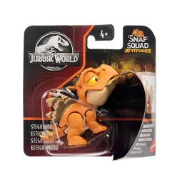 Mattel - Jurassic World Snap Squad Attitudes - STEGOSAURUS (2.5 inch) HCM18 (Mint)