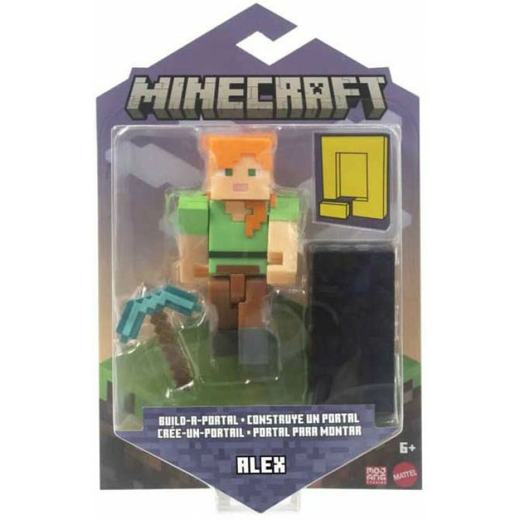 Mattel - Minecraft Build-A-Portal Action Figure - ALEX (3.25 inch ...