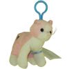 Webkinz Virtual Pet Plush - Kinz Klip - PINK & WHITE CAT (4.5 inch) (Mint - Unused Code)