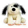 Webkinz Virtual Pet Plush - BLACK & WHITE CHEEKY DOG (7 inch) (Mint - Unused Code)