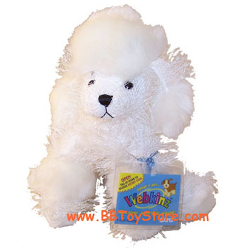 Webkinz Virtual Pet Plush POODLE white 7 inch Mint Unused