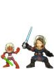 Star Wars - 2010 Legacy - Galactic Heroes Figures - Anakin Skywalker and Ahsoka (Space gear) (New &