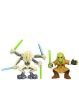 Star Wars - 2010 Legacy - Galactic Heroes Figures - Kit Fisto and General Grievous (New & Mint)