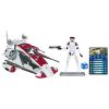 Star Wars - 2011 Clone Wars - Deluxe Figure - Republic Scout Speeder w/ARF Trooper (New & Mint)