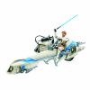 Star Wars - 2010 Clone Wars - Deluxe Figure - Obi-Wan Kenobi w/BARC Speeder (New & Mint)