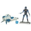 Star Wars - 2010 Clone Wars - Deluxe Figure - Manadalorian Warrior w/Mandalorian Speeder (New & Mint