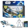 Star Wars - 2011 Clone Wars - Deluxe Figure - Barc Speeder Bike w/Clone Jesse (New & Mint)