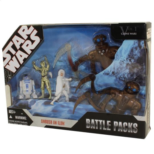 Star Wars Action Figure Set - Battle Packs - AMBUSH ON ILUM (R2-D2