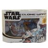 Star Wars - Clone Wars: The Animated Series Action Figure Set - SITH ATTACK PACK (Grievous, Asajj +1