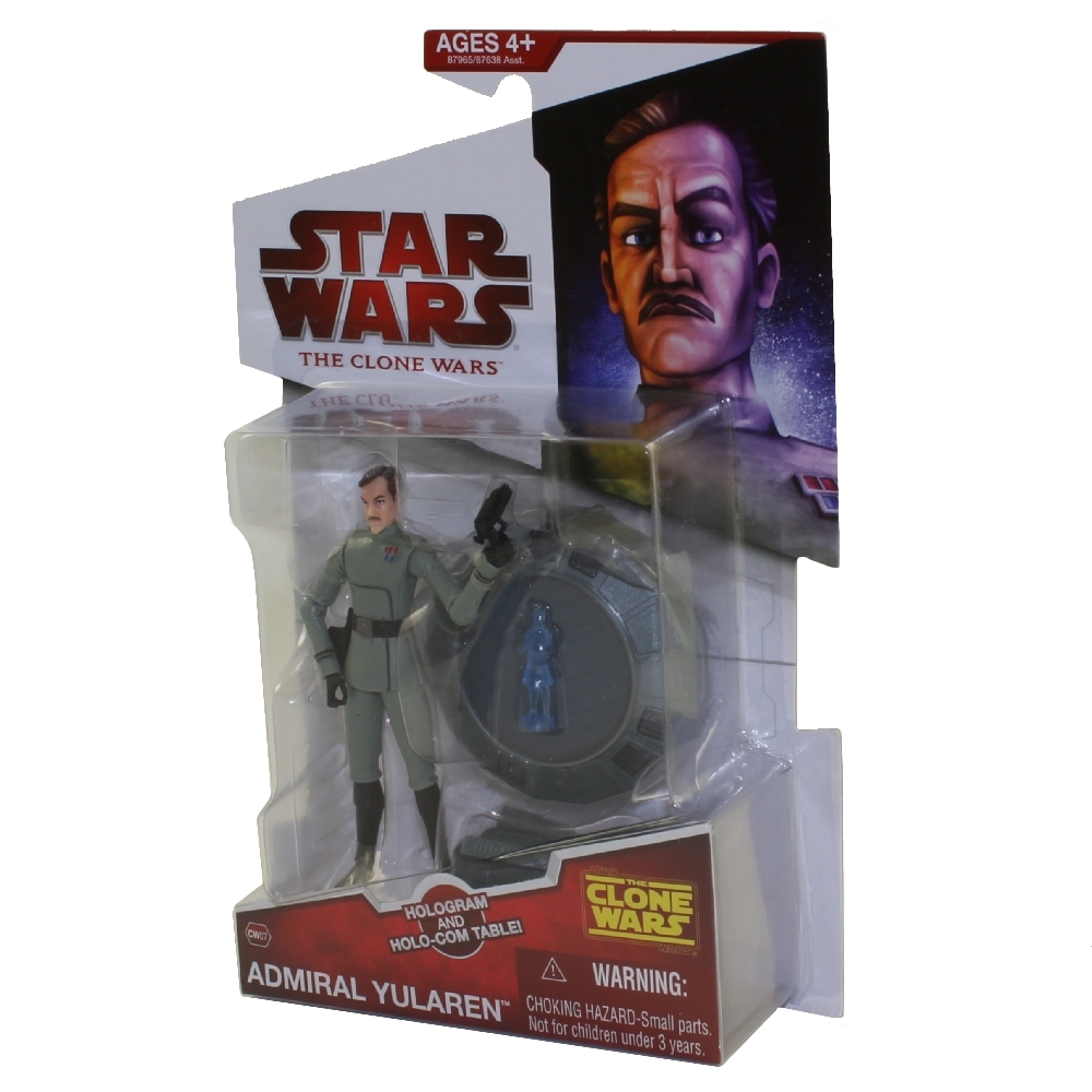 Star Wars - The Clone Wars Action Figure - ADMIRAL YULAREN (Hologram &  Holo-Com Table)(3.75 inch) (N