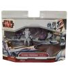 Star Wars - The Clone Wars Action Figure Vehicle Set - CLONE TROOPER & BARC Speeder Bike (Mint)