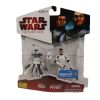Star Wars - The Clone Wars Action Figure Set - CAPTAIN REX & CLONE TROOPER FIVES (3.75 inch) *Excl*