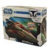 Star Wars - Clone Wars Action Figure Vehicle Set - OBI-WAN KENOBI'S DELTA STARFIGHTER (Mint)