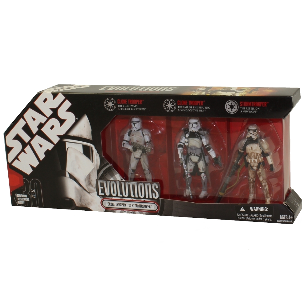 Star Wars - Evolutions Action Figure Set - CLONE TROOPER to