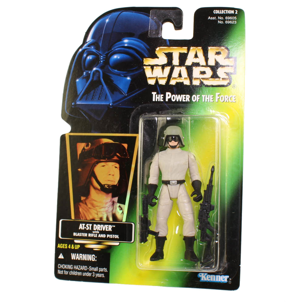 Star Wars - Power of the Force (POTF) - Action Figure - AT-ST Driver (3 ...