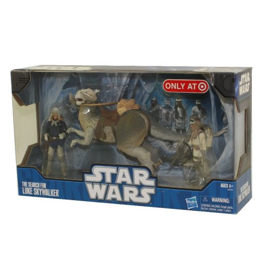 Star Wars - Action Figure Set - THE SEARCH FOR LUKE SKYWALKER (Han,  Tauntaun & Trooper) *Target Ex*