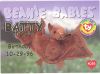 TY Beanie Babies BBOC Card - Series 1 Birthday (GOLD) - BATTY the Bat (Mint)