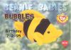 TY Beanie Babies BBOC Card - Series 1 Birthday (RED) - BUBBLES the Fish (Mint)