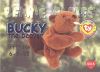 TY Beanie Babies BBOC Card - Series 1 Birthday (BLUE) - BUCKY the Beaver (Mint)
