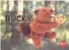 TY Beanie Babies BBOC Card - Series 1 Birthday (GOLD) - BUCKY the Beaver (Mint)
