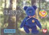 TY Beanie Babies BBOC Card - Series 1 Birthday (SILVER) - CLUBBY the Bear (Rookie) (Mint)
