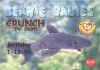 TY Beanie Babies BBOC Card - Series 1 Birthday (RED) - CRUNCH the Shark (Mint)