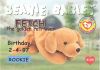 TY Beanie Babies BBOC Card - Series 1 Birthday (RED) - FETCH the Golden Retriever (Rookie) (Mint)