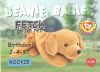 TY Beanie Babies BBOC Card - Series 1 Birthday (SILVER) - FETCH the Golden Retriever (Rookie) (Mint)