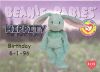 TY Beanie Babies BBOC Card - Series 1 Birthday (BLUE) - HIPPITY the Mint Bunny (Mint)