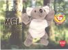 TY Beanie Babies BBOC Card - Series 1 Birthday (GOLD) - MEL the Koala (Mint)