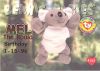 TY Beanie Babies BBOC Card - Series 1 Birthday (RED) - MEL the Koala (Mint)