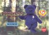 TY Beanie Babies BBOC Card - Series 1 (RED) - PRINCESS the Bear (Rookie) (Mint)