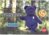 TY Beanie Babies BBOC Card - Series 1 (SILVER) - PRINCESS the Bear (Rookie) (Mint)