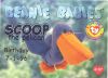 TY Beanie Babies BBOC Card - Series 1 Birthday (BLUE) - SCOOP the Pelican (Mint)