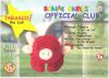 TY Beanie Babies BBOC Card - Series 1 Birthday (RED) - TABASCO the Bull (Mint)