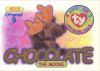 TY Beanie Babies BBOC Card - Series 1 Original 9 (BLUE) - CHOCOLATE the Moose (Mint)