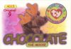 TY Beanie Babies BBOC Card - Series 1 Original 9 (RED) - CHOCOLATE the Moose (Mint)