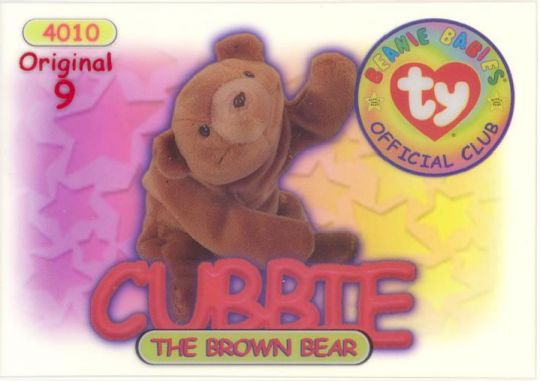 Cubbie beanie baby store value