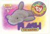 TY Beanie Babies BBOC Card - Series 1 Original 9 (GOLD) - FLASH the Dolphin (Mint)