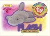 TY Beanie Babies BBOC Card - Series 1 Original 9 (RED) - FLASH the Dolphin (Mint)