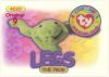 TY Beanie Babies BBOC Card - Series 1 Original 9 (RED) - LEGS the Frog (Mint)