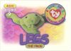 TY Beanie Babies BBOC Card - Series 1 Original 9 (SILVER) - LEGS the Frog (Mint)