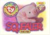 TY Beanie Babies BBOC Card - Series 1 Original 9 (GOLD) - SQUEALER the Pig (Mint)