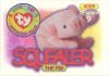 TY Beanie Babies BBOC Card - Series 1 Original 9 (SILVER) - SQUEALER the Pig (Mint)