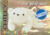 TY Beanie Babies BBOC Card - Series 1 Retired (BLUE) - CHILLY the Polar Bear (Mint)