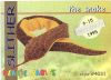 TY Beanie Babies BBOC Card - Series 1 Retired (GOLD) - SLITHER the Snake (Mint)